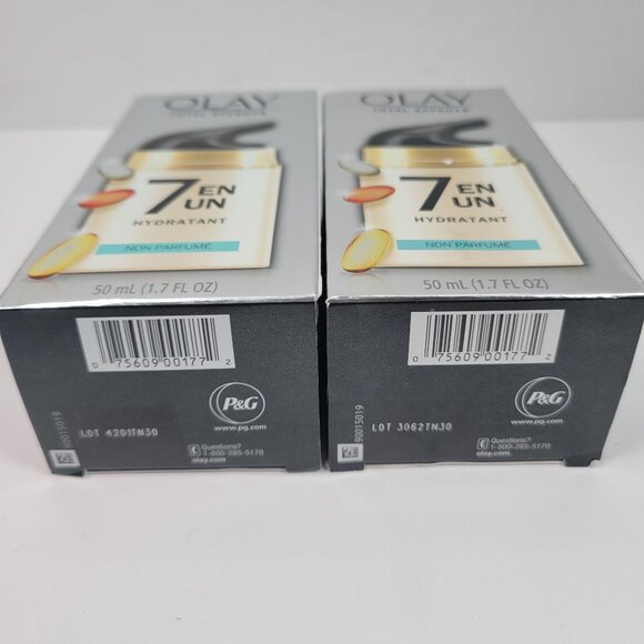 Olay Total Effects 7 In One Fragrance-Free Moisturizer 50ml Set of 2 NIB - Picture 5 of 5